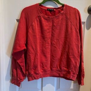 J. Crew Lightweight Sweatshirt in Coral